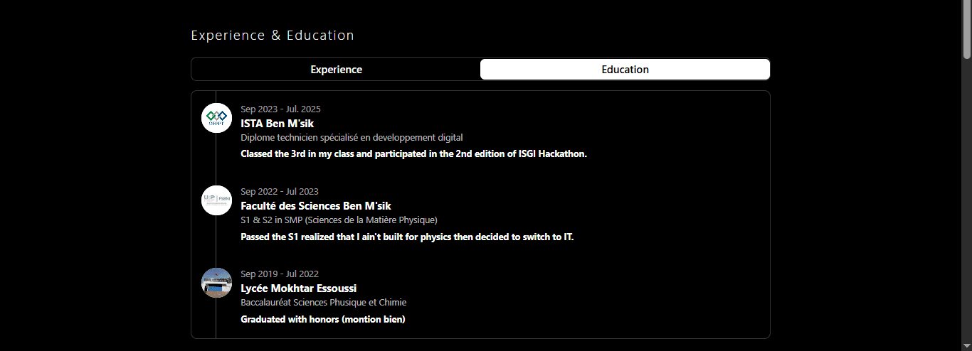 Experience & Education