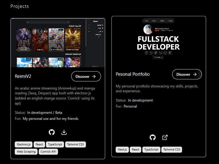 Extended Projects List