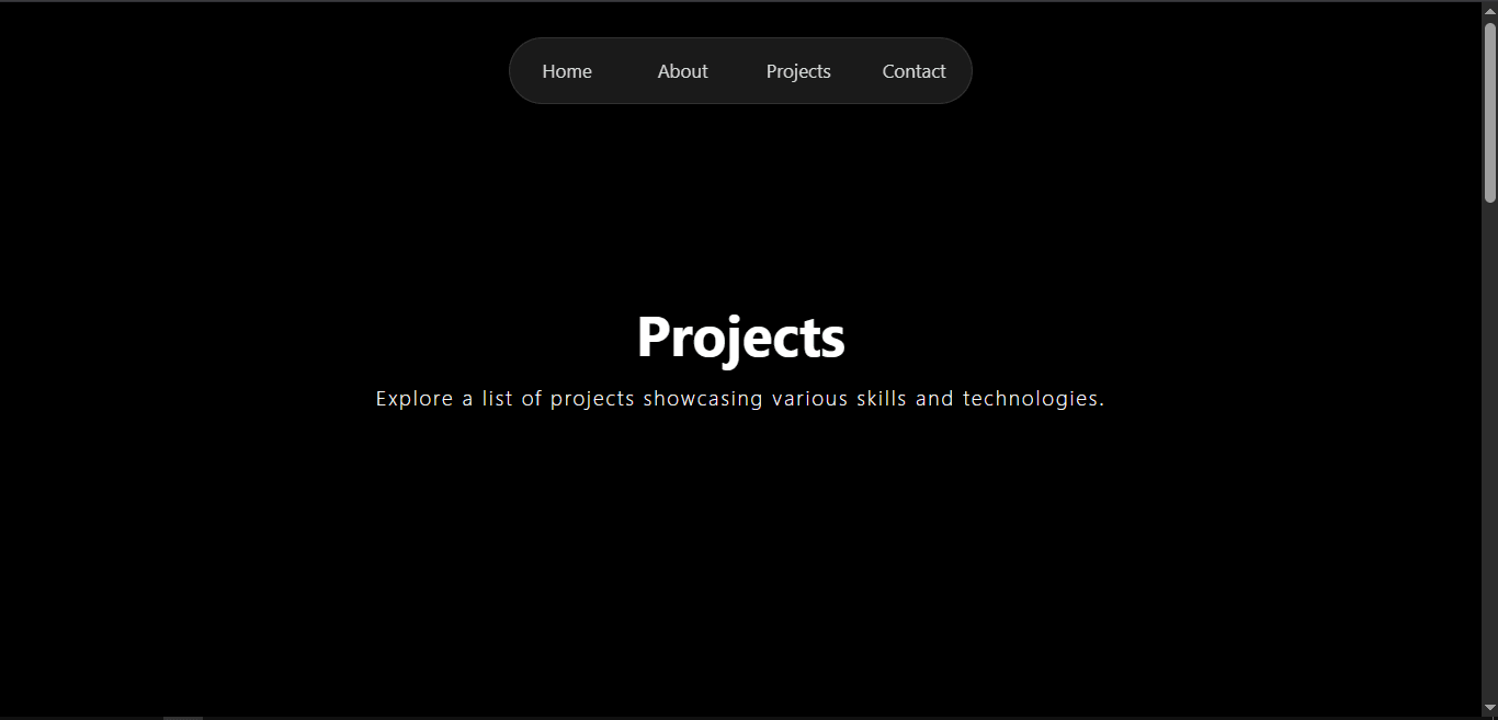 Projects Page